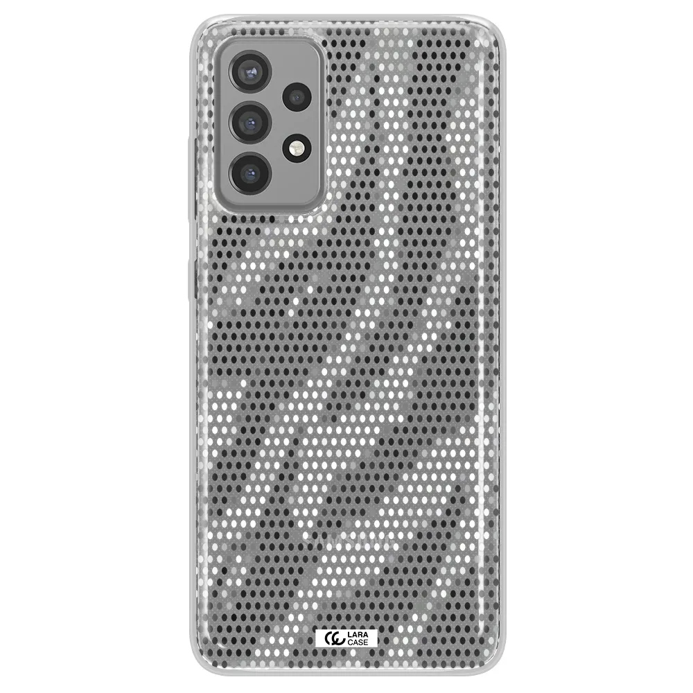 Zebra Dots Samsung A72 Clear TPU Case