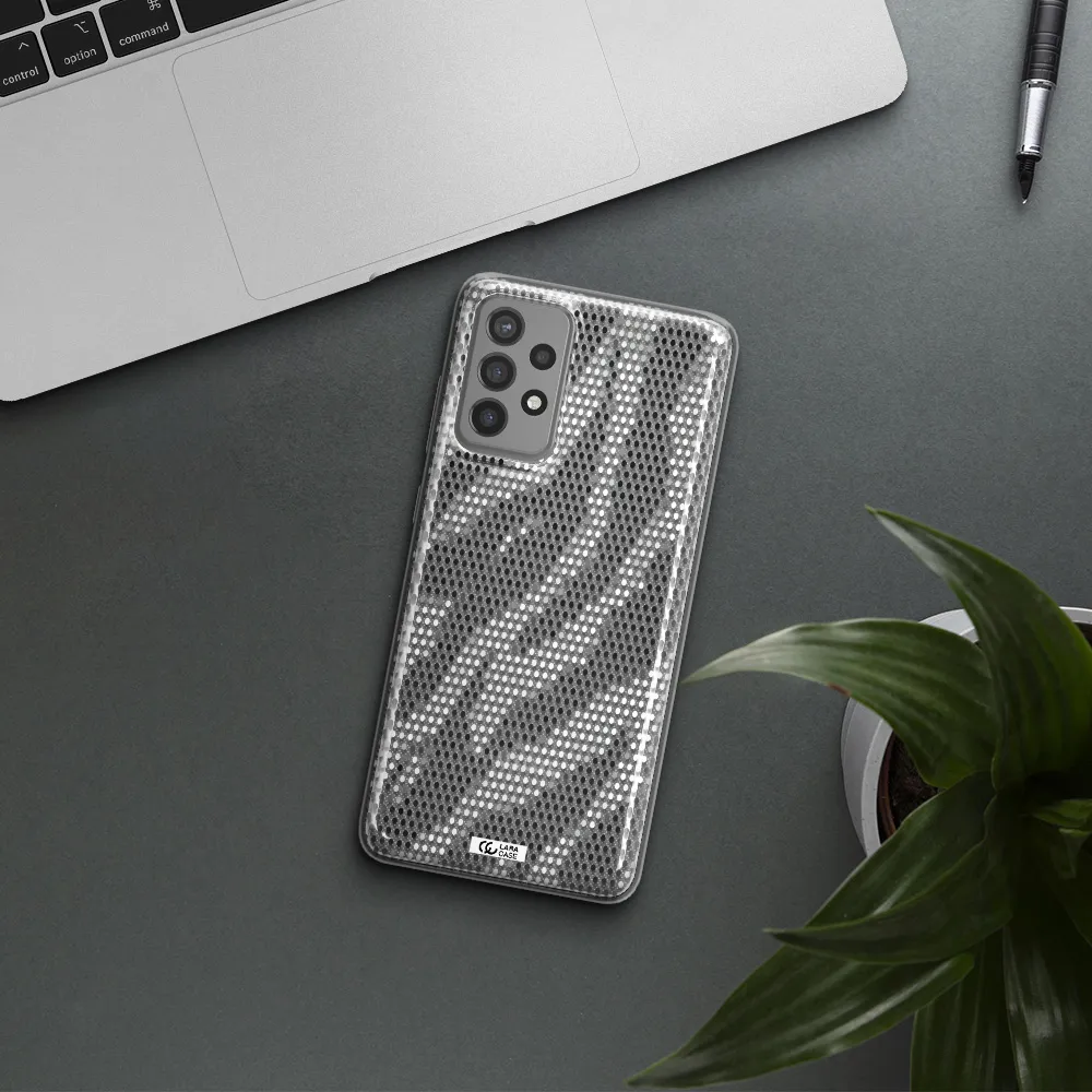 Zebra Dots Samsung A72 Clear TPU Case