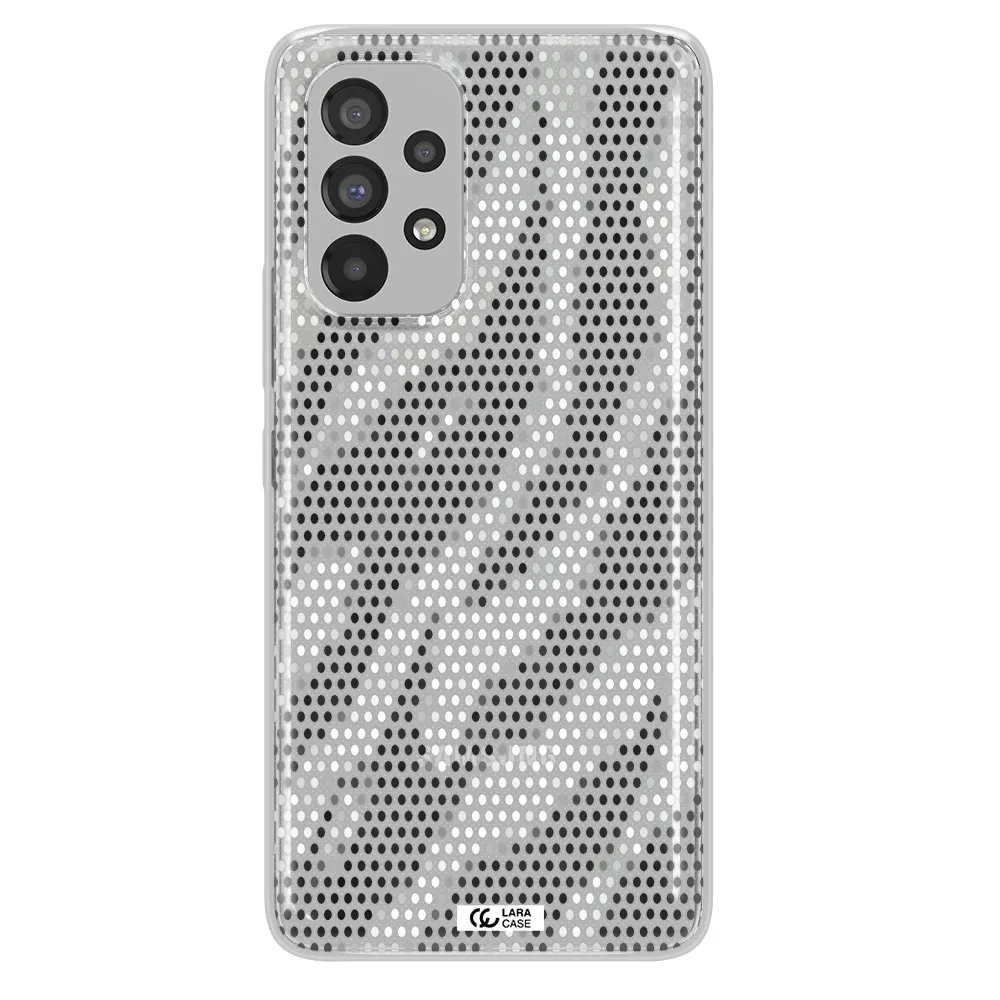 Zebra Dots Samsung A73 Clear TPU Case