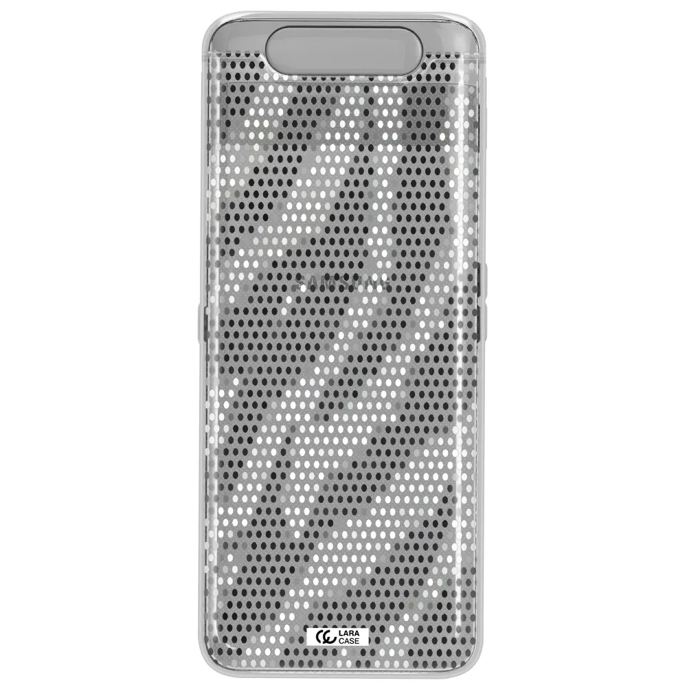 Zebra Dots Samsung A80 Clear TPU Case