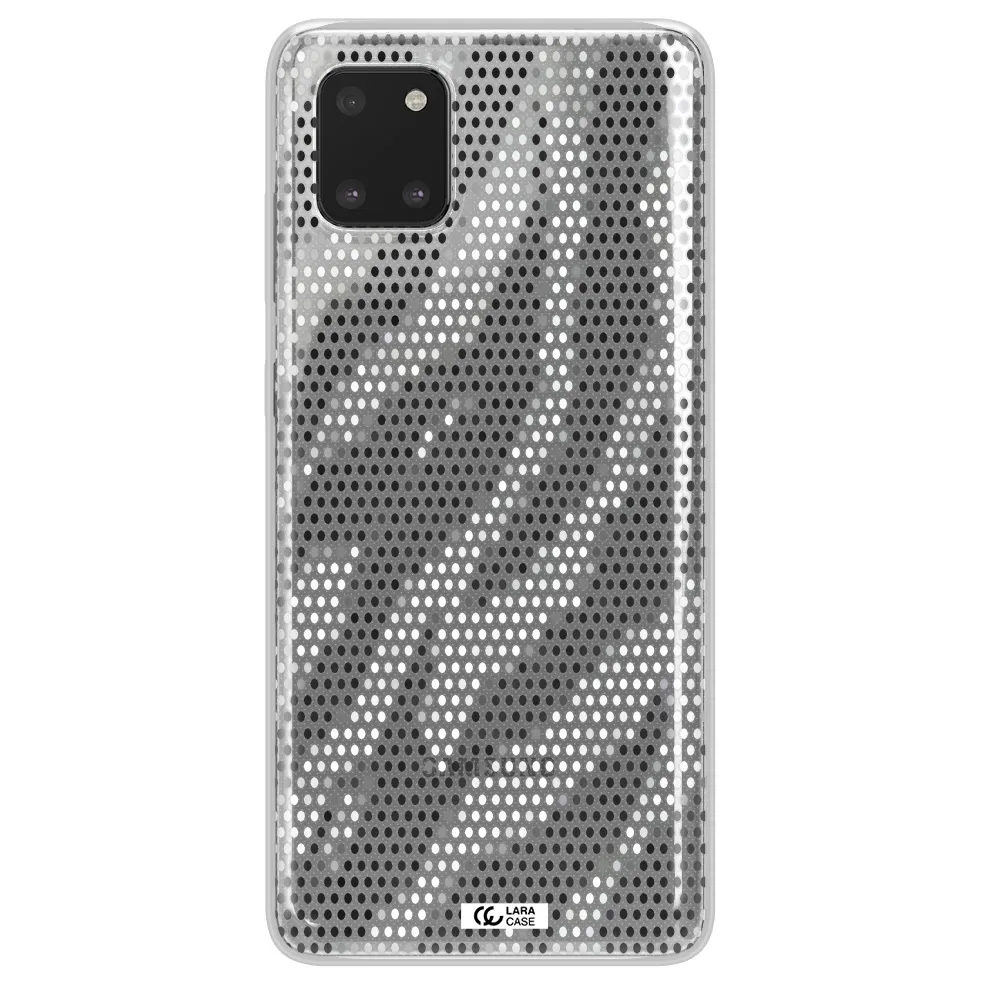 Zebra Dots Samsung A81 Clear TPU Case