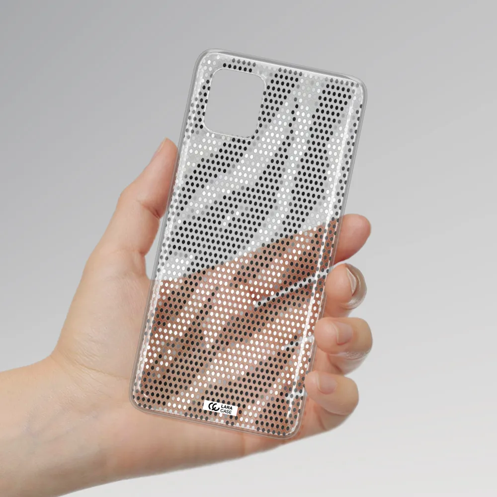 Zebra Dots Samsung A81 Clear TPU Case
