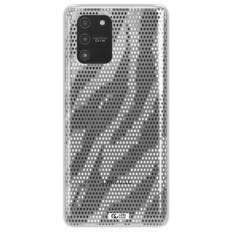 Zebra Dots Samsung A91 Clear TPU Case