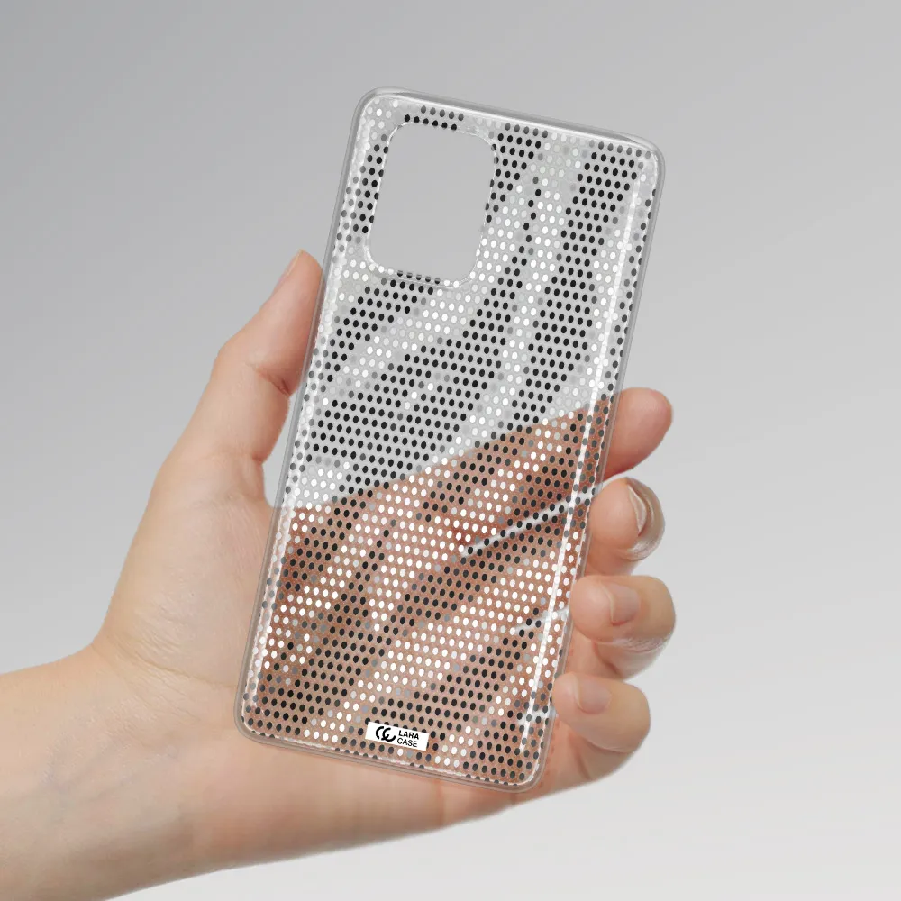 Zebra Dots Samsung A91 Clear TPU Case