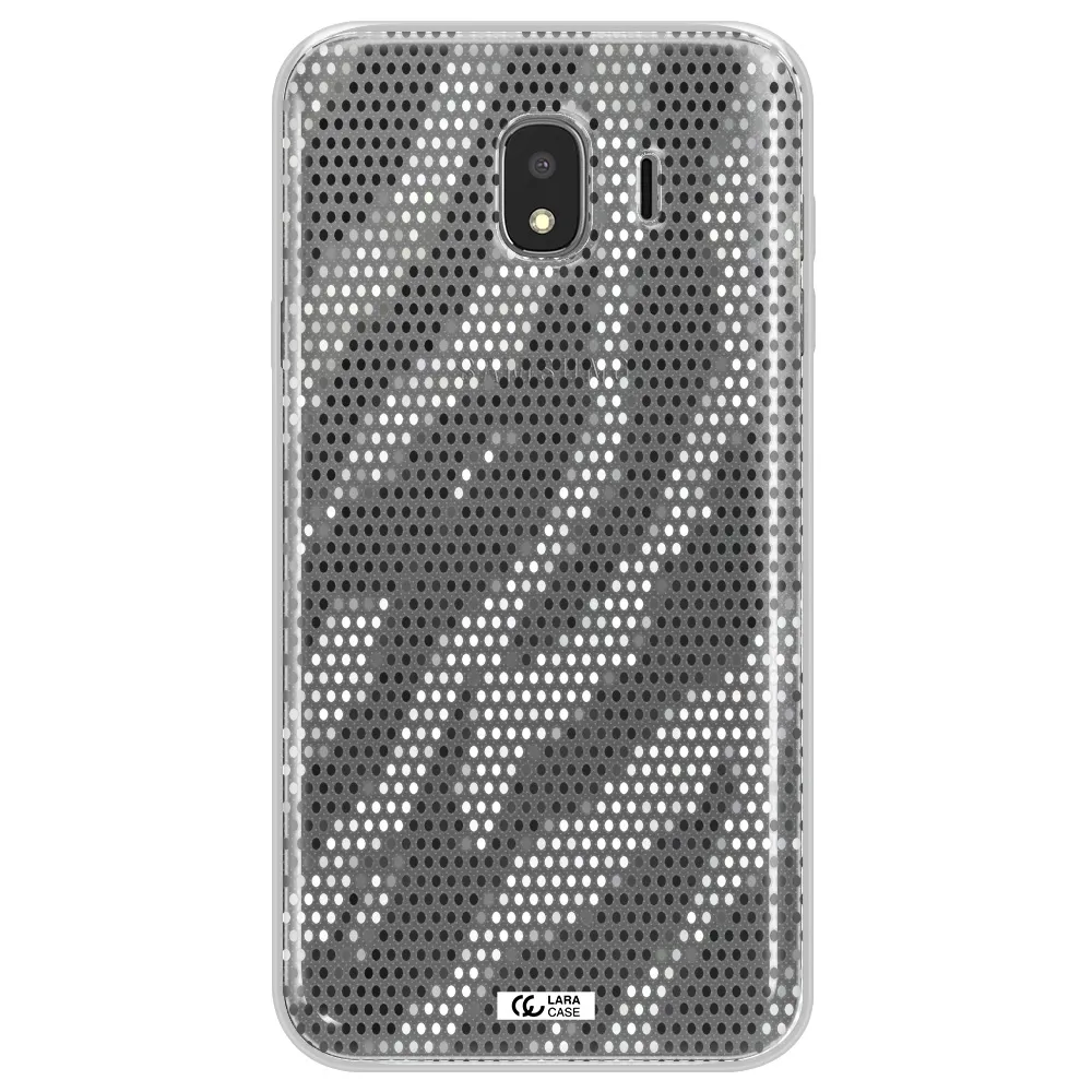 Zebra Dots Samsung J4 Clear TPU Case
