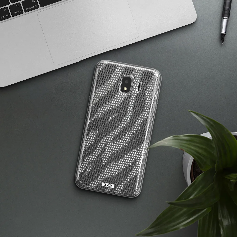 Zebra Dots Samsung J4 Clear TPU Case