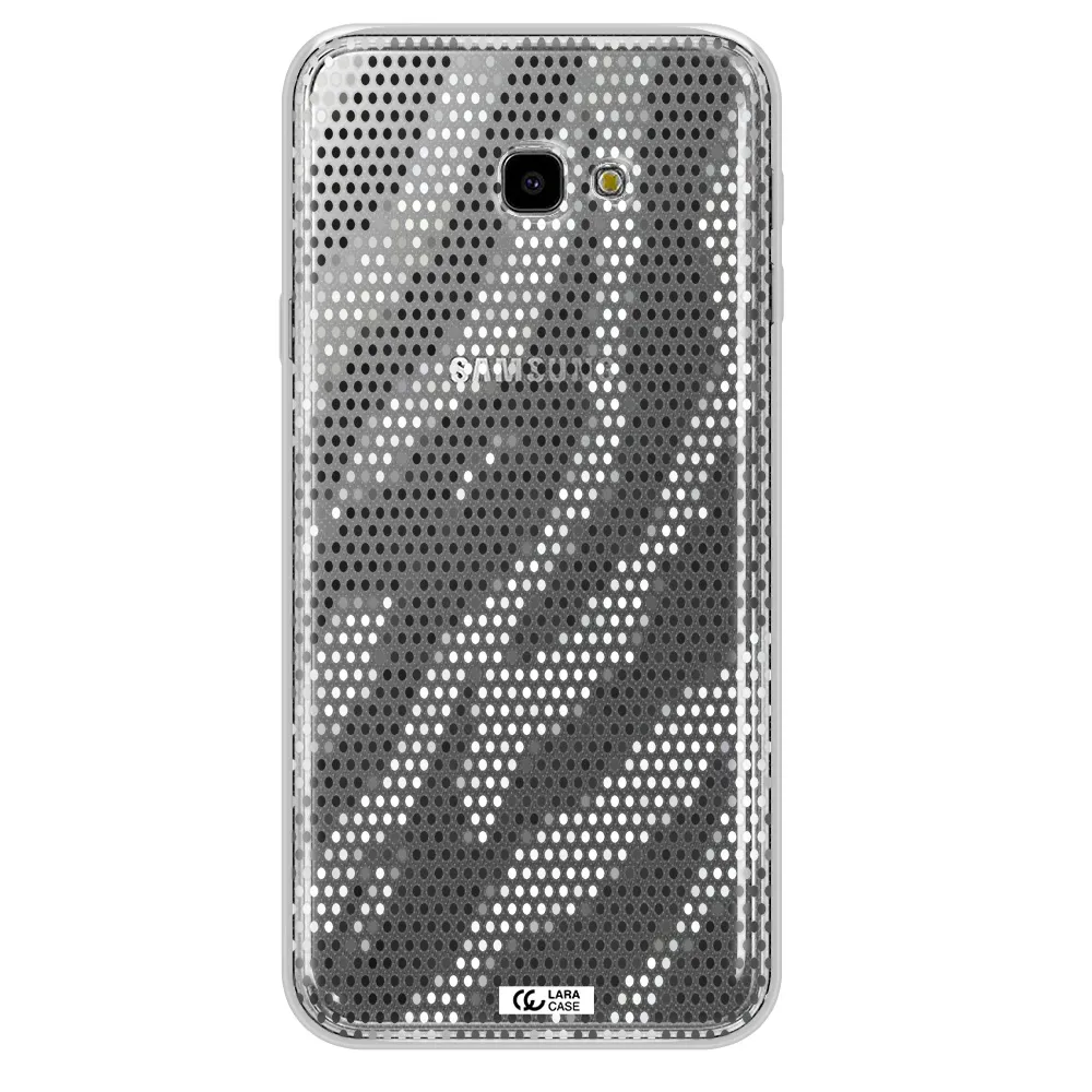 Zebra Dots Samsung J4 Plus Clear TPU Case