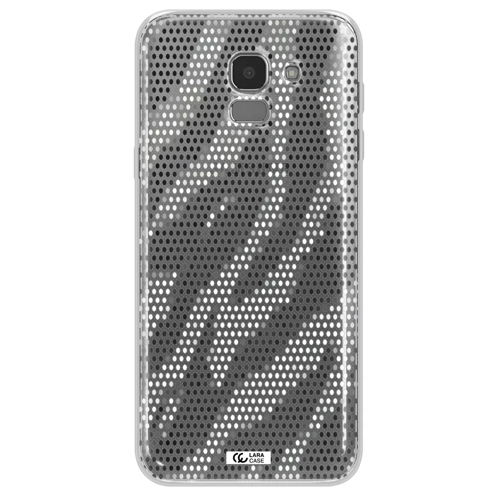 Zebra Dots Samsung J6 Clear TPU Case