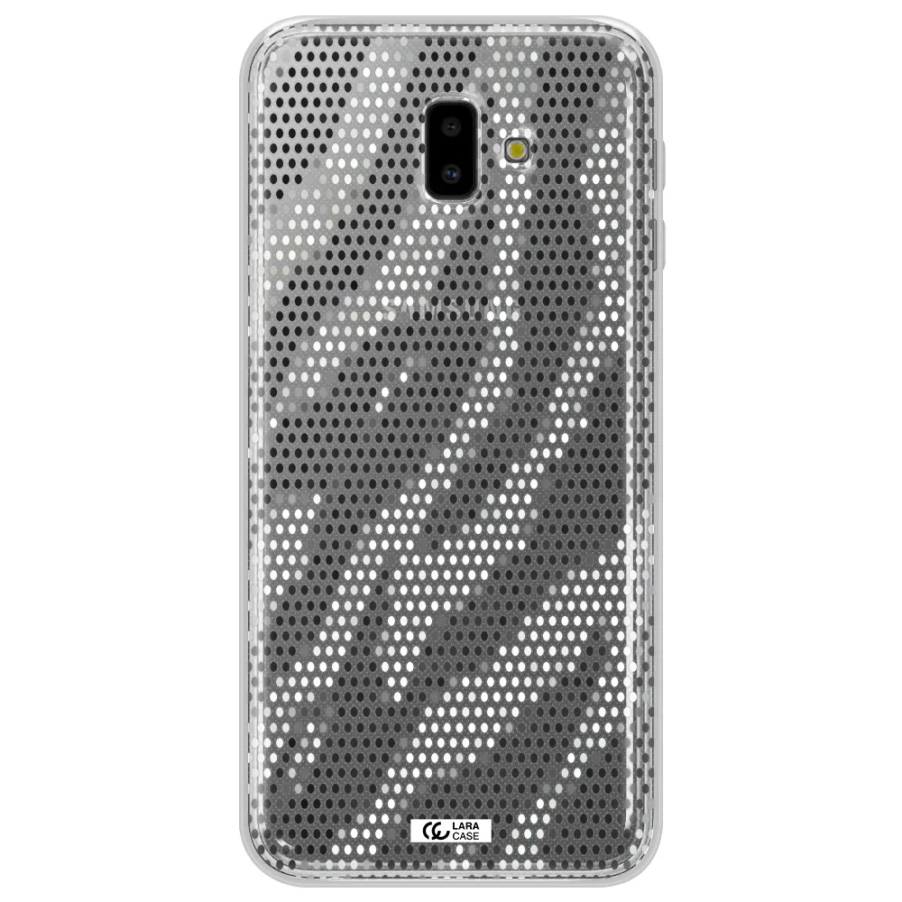 Zebra Dots Samsung J6 Plus Clear TPU Case