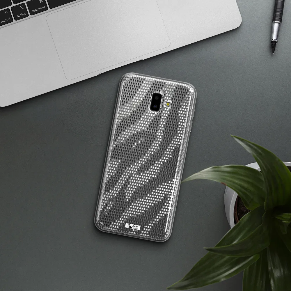 Zebra Dots Samsung J6 Plus Clear TPU Case