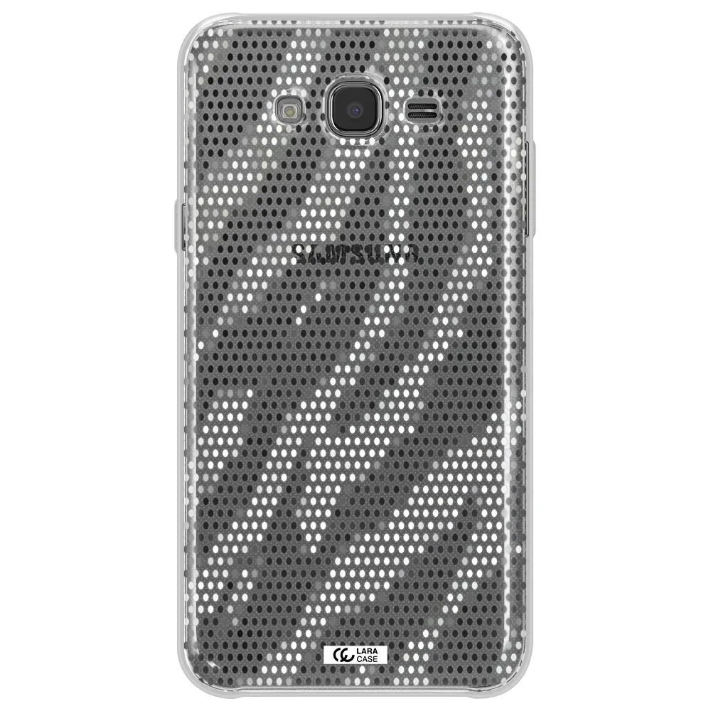 Zebra Dots Samsung J7 2015 Clear TPU Case