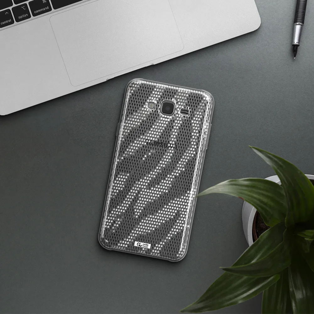Zebra Dots Samsung J7 2015 Clear TPU Case
