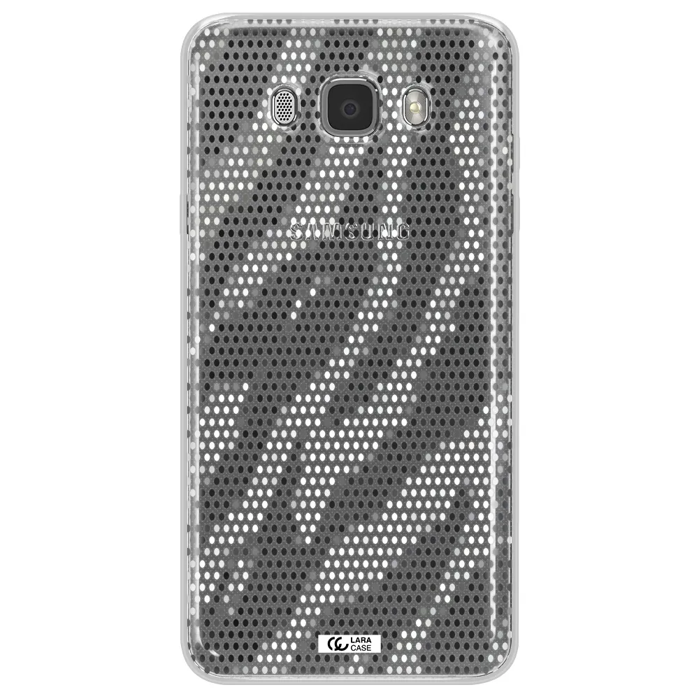 Zebra Dots Samsung J7 2016 Clear TPU Case