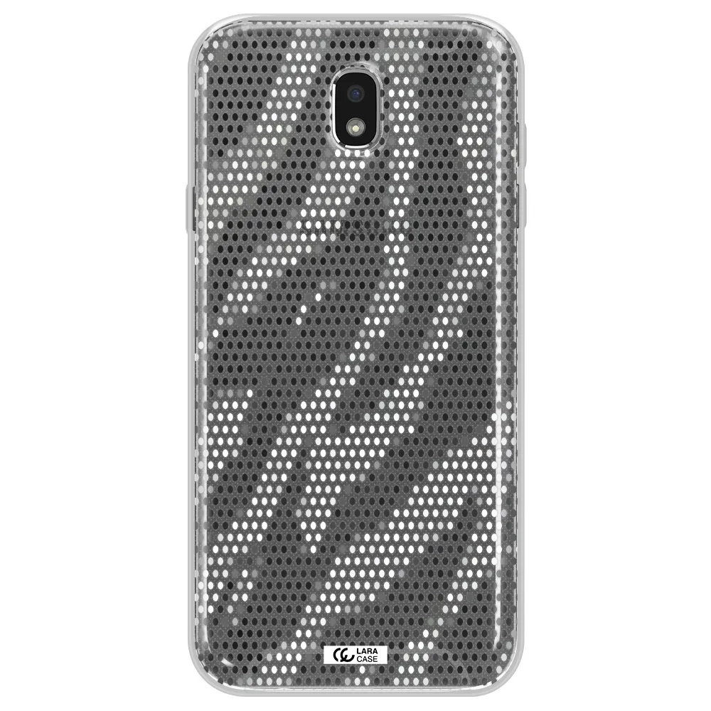 Zebra Dots Samsung J7 Pro Clear TPU Case
