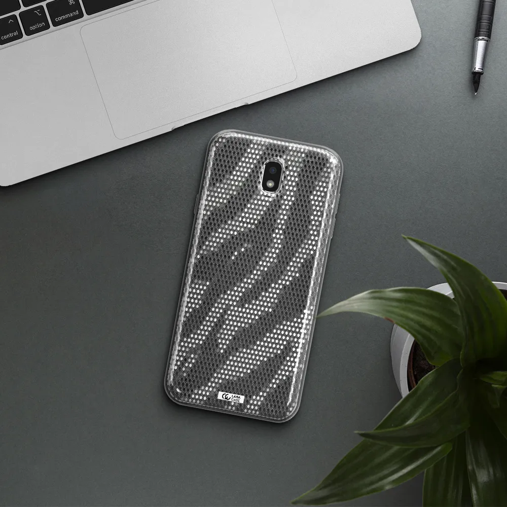 Zebra Dots Samsung J7 Pro Clear TPU Case