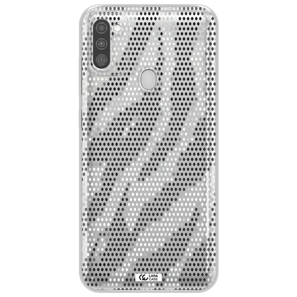 Zebra Dots Samsung M11 Clear TPU Case