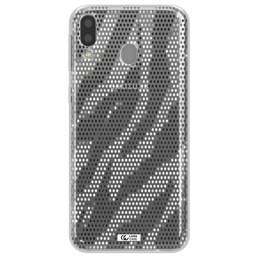 Zebra Dots Samsung M20 Clear TPU Case