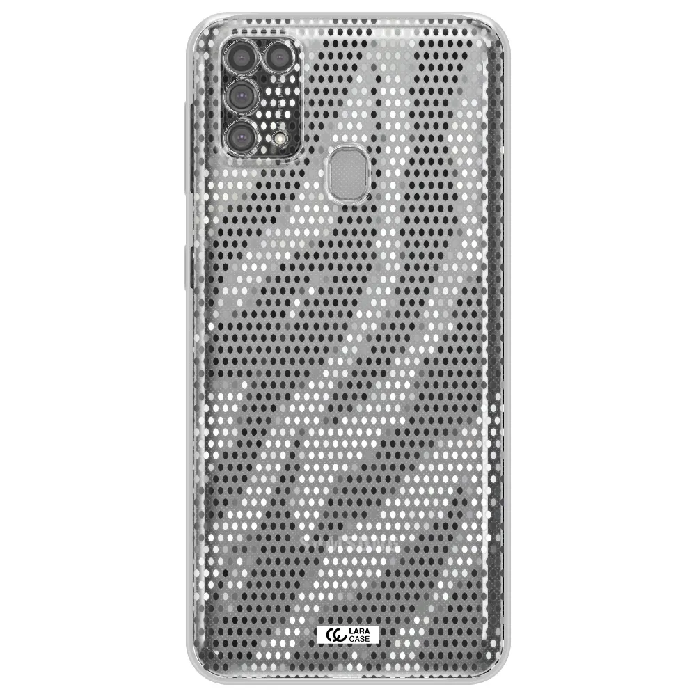 Zebra Dots Samsung M31 Clear TPU Case