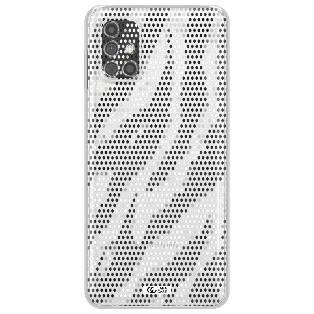 Zebra Dots Samsung M31S Clear TPU Case