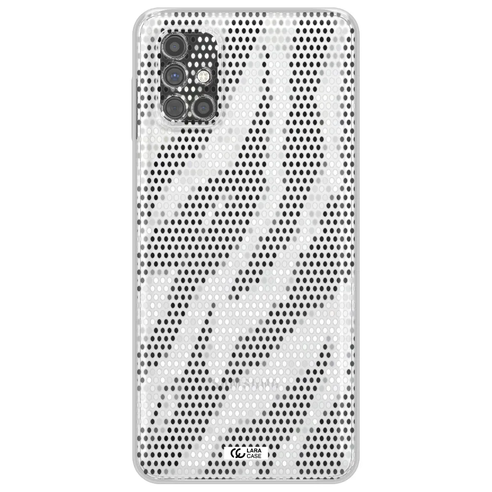 Zebra Dots Samsung M51 Clear TPU Case