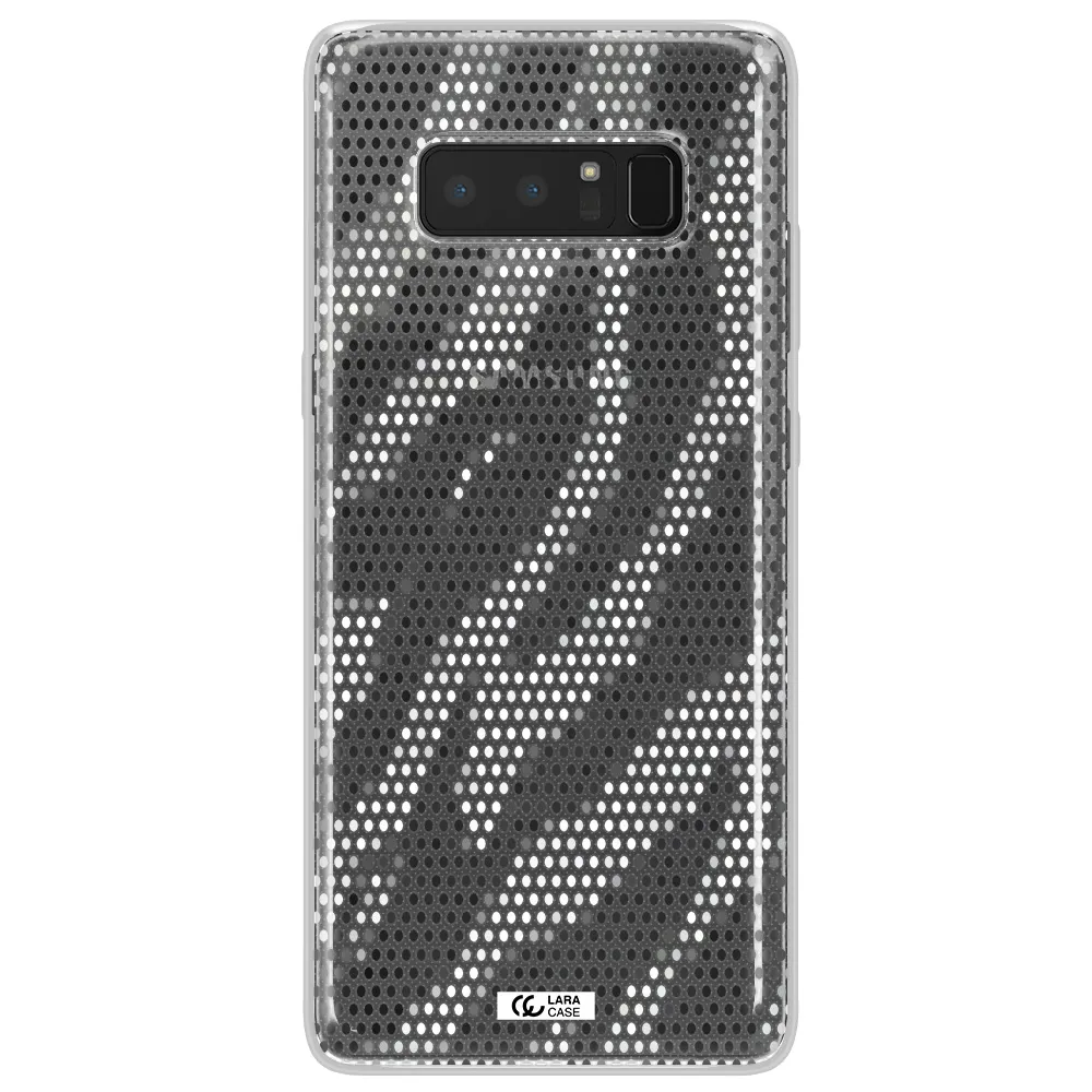 Zebra Dots Samsung Note 8 Clear TPU Case