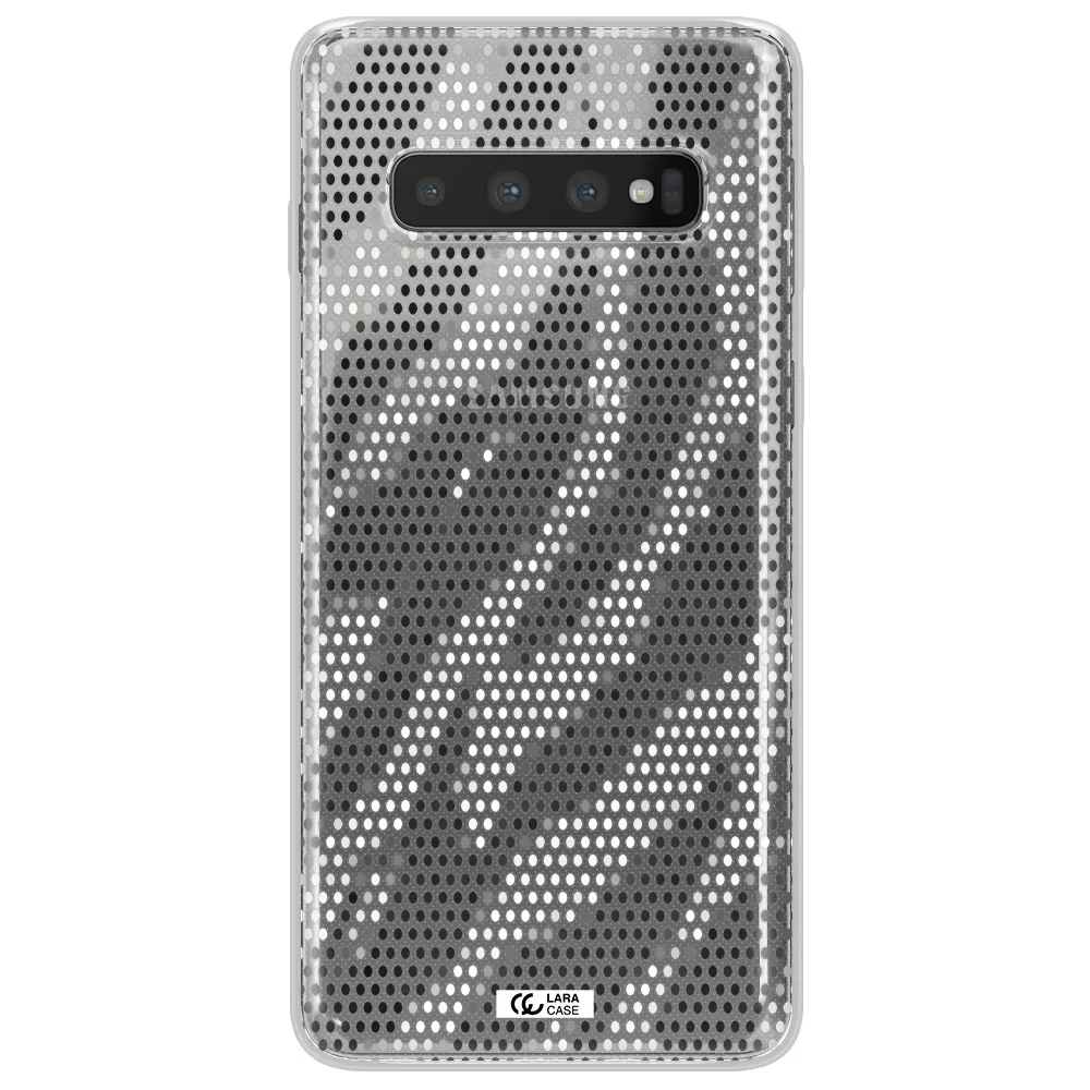 Zebra Dots Samsung S10 Clear TPU Case