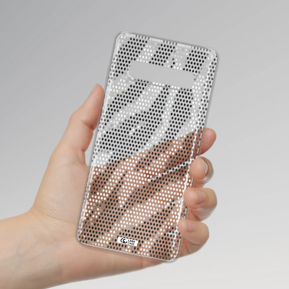 Zebra Dots Samsung S10 Clear TPU Case