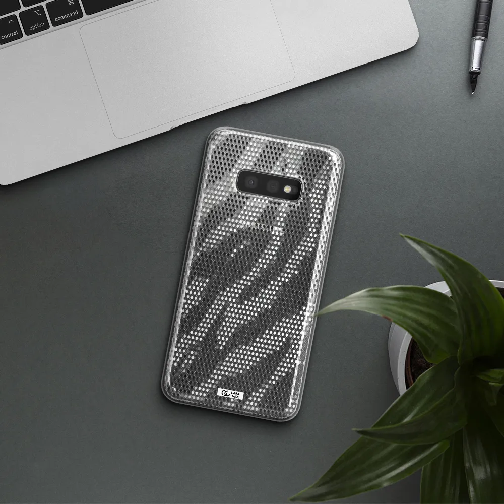 Zebra Dots Samsung S10e Clear TPU Case