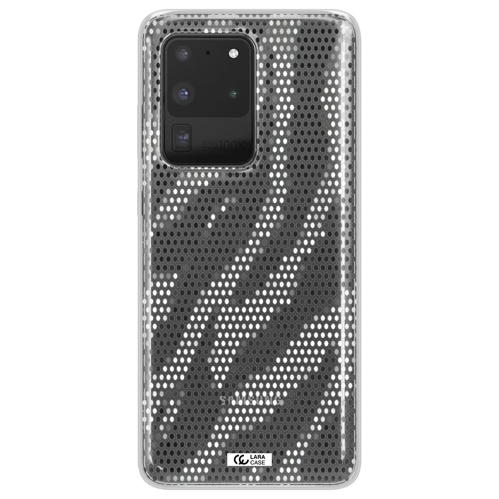Zebra Dots Samsung S20 Ultra Clear TPU Case