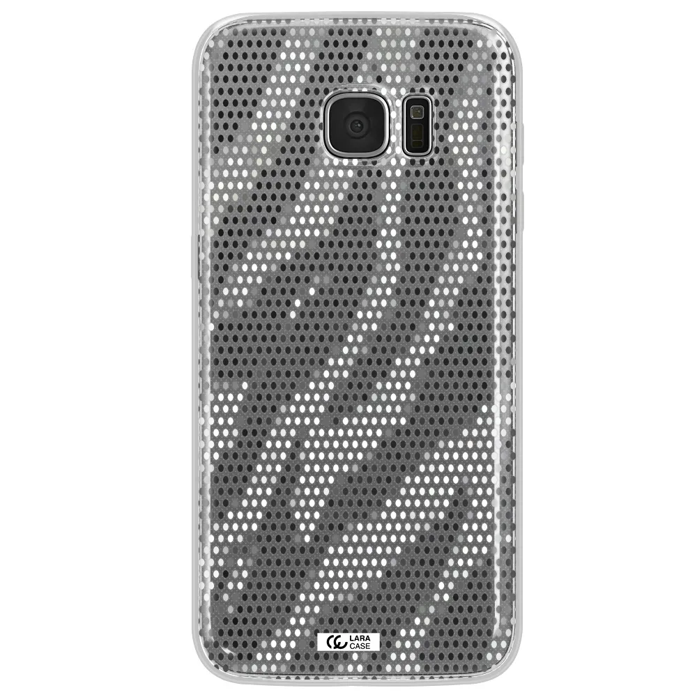 Zebra Dots Samsung S7 Edge Clear TPU Case
