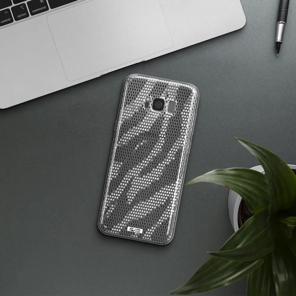 Zebra Dots Samsung S8 Clear TPU Case