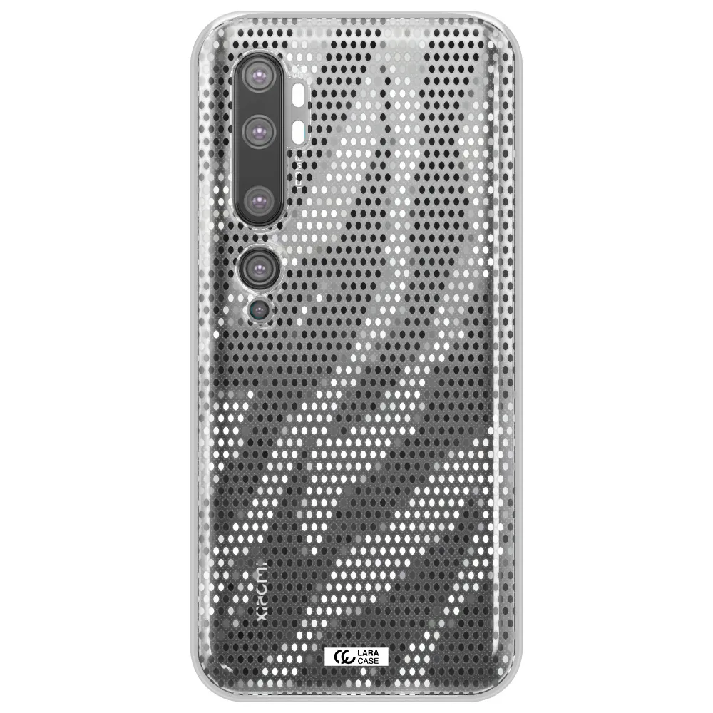 Zebra Dots Xiaomi Mi Note 10 Clear TPU Case