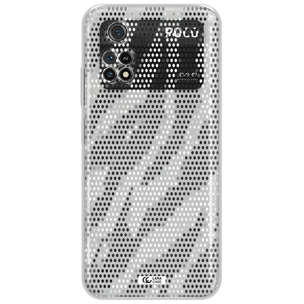 Zebra Dots Xiaomi Poco M4 Pro 4G Clear Tpu Case