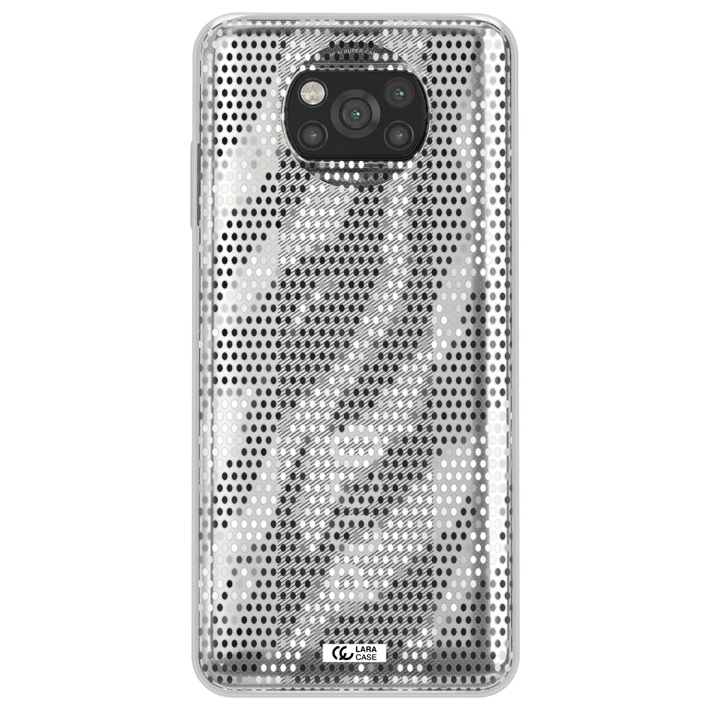 Zebra Dots Xiaomi Poco X3 Clear TPU Case