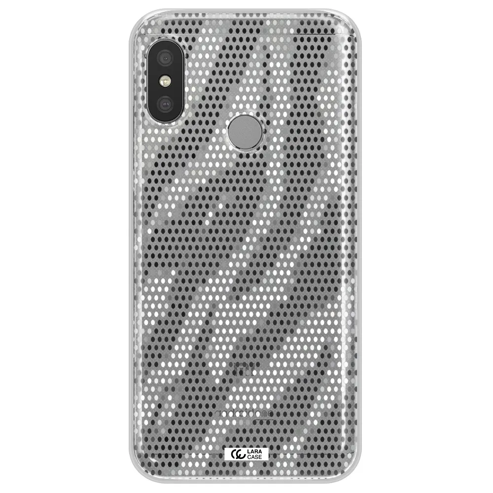 Zebra Dots Xiaomi Redmi 6 Pro Clear TPU Case