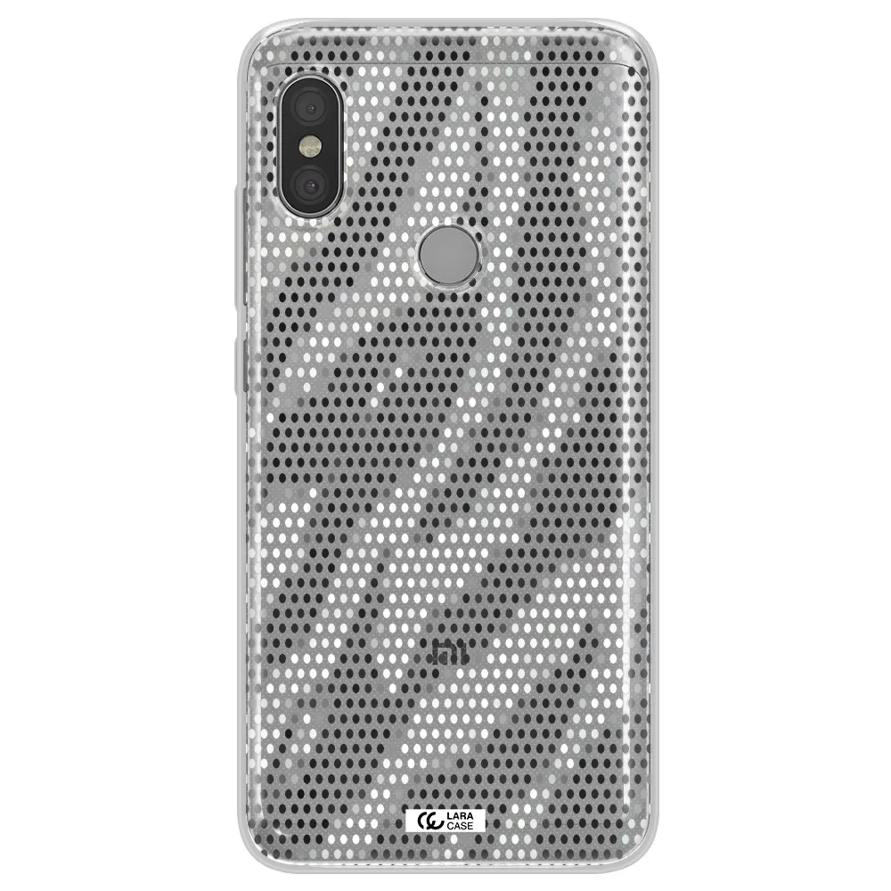 Zebra Dots Xiaomi Redmi Note 6 Pro Clear TPU Case