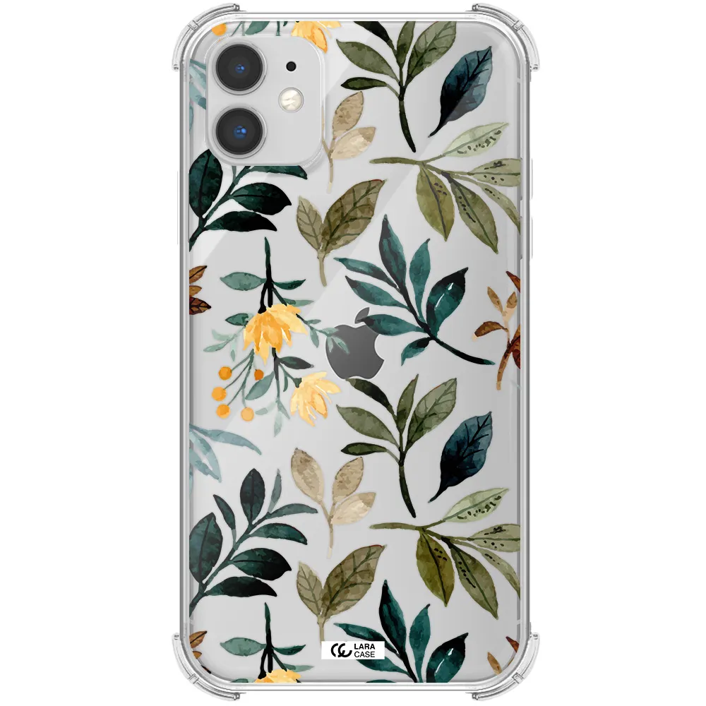 Fall Flowers Apple iPhone 11 Clear PC Case