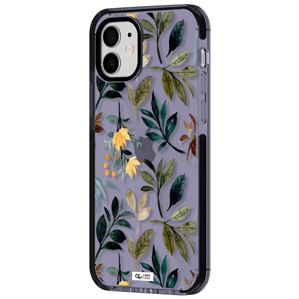 Fall Flowers Apple iPhone 11 impact Lilac Case