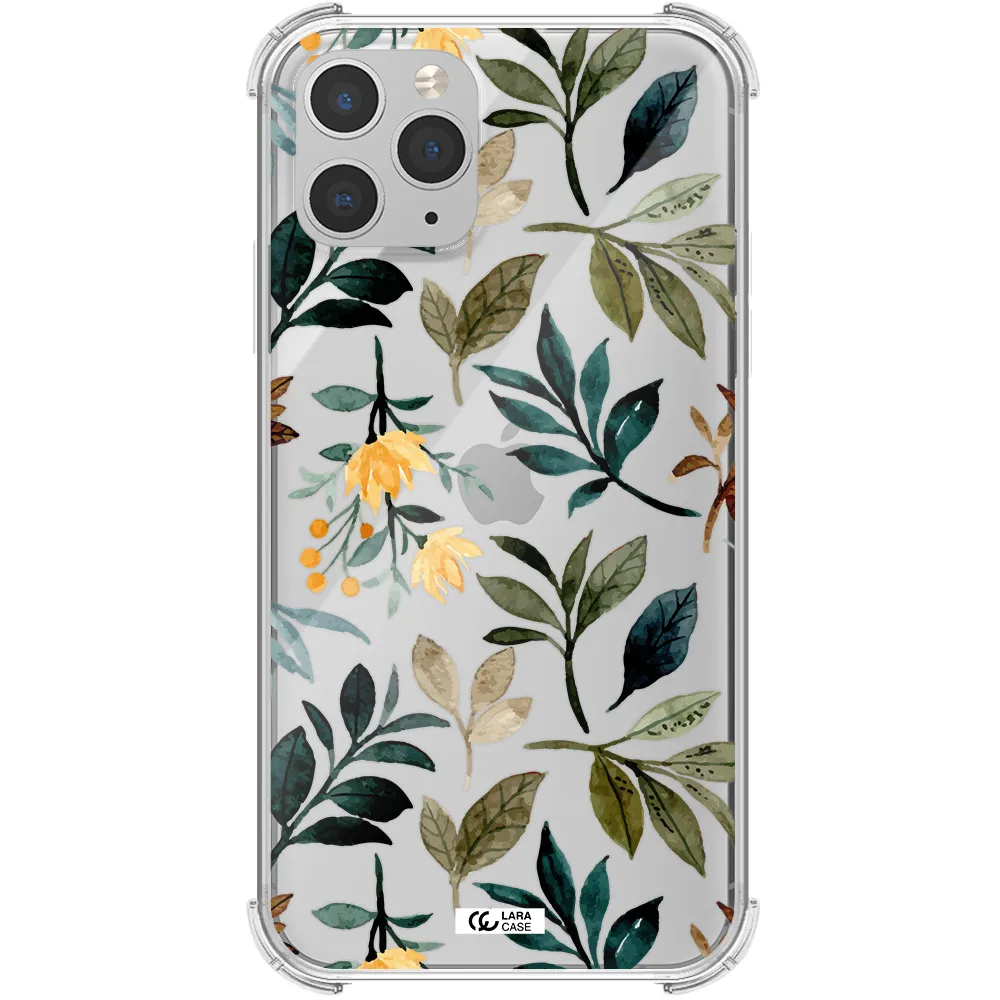 Fall Flowers Apple iPhone 11 pro Clear PC Case
