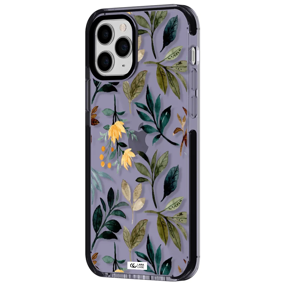 Fall Flowers Apple iPhone 11 pro impact Lilac Case