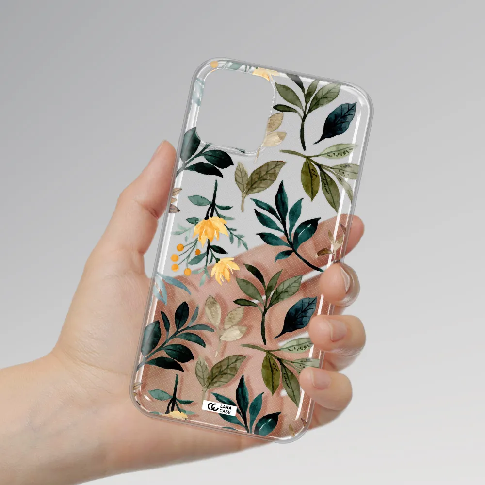 Fall Flowers Apple iPhone 11 pro max Clear TPU Case