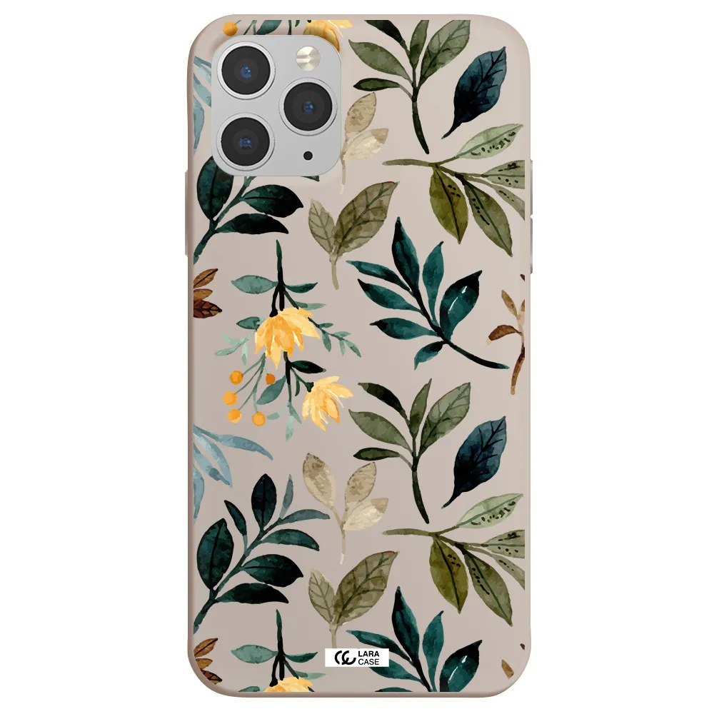 Fall Flowers Apple iPhone 11 pro Silicone Stone Case