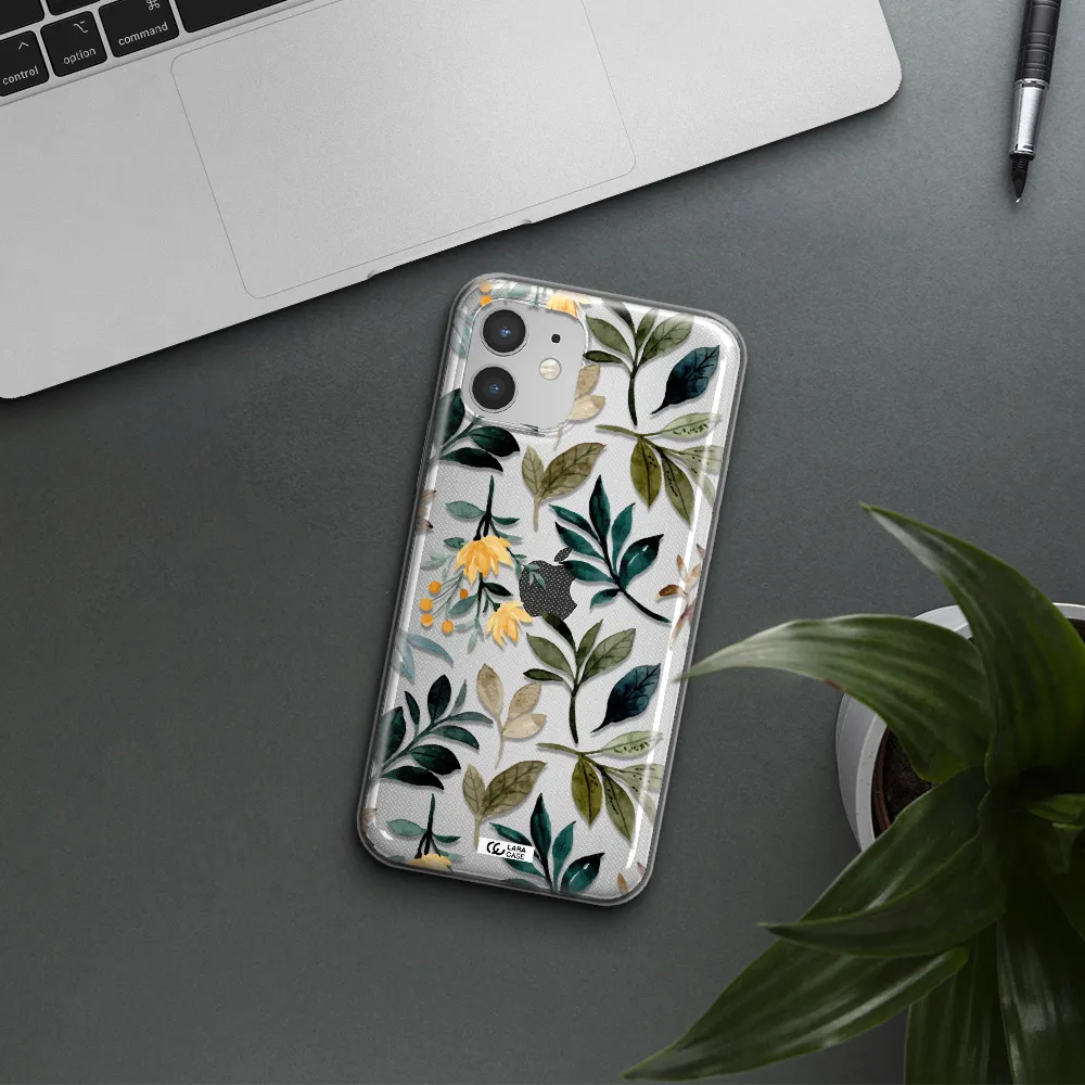 Fall Flowers Apple iPhone 12 Clear TPU Case