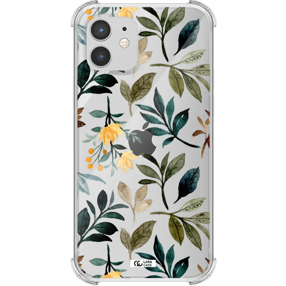 Fall Flowers Apple iPhone 12 mini Clear PC Case