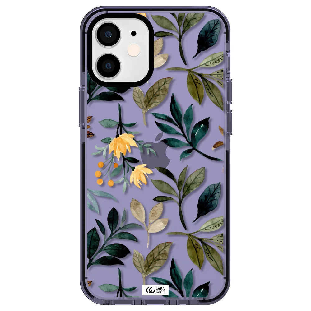 Fall Flowers Apple iPhone 12 mini impact Lilac Case