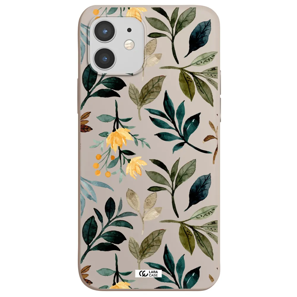 Fall Flowers Apple iPhone 12 mini Silicone Stone Case