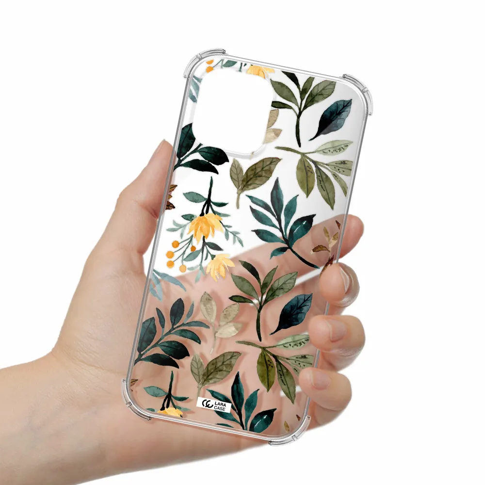 Fall Flowers Apple iPhone 12 pro max Clear PC Case