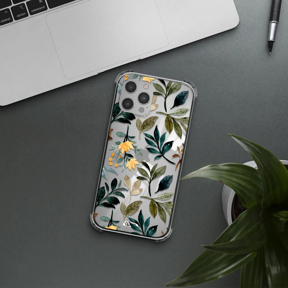 Fall Flowers Apple iPhone 12 pro max Clear PC Case