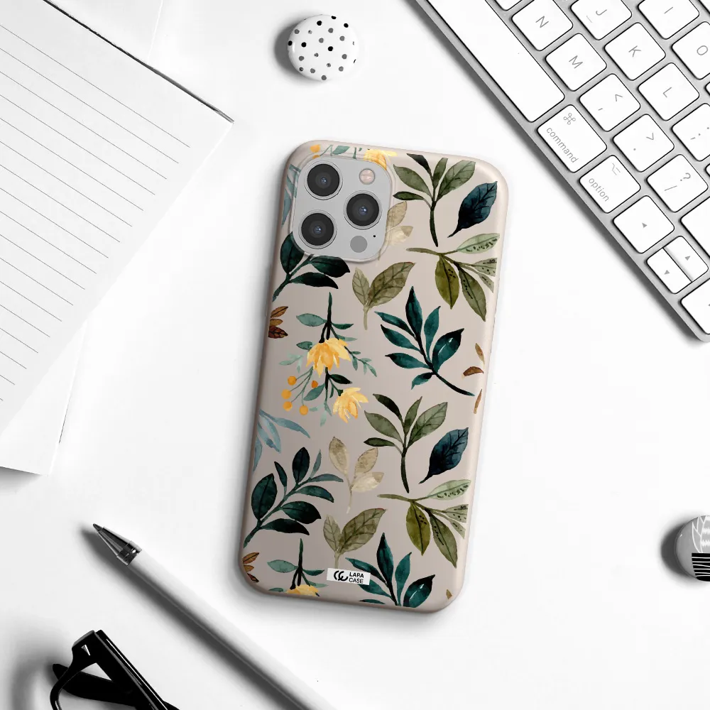 Fall Flowers Apple iPhone 12 pro max Silicone Stone Case