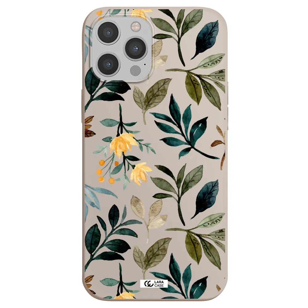 Fall Flowers Apple iPhone 12 pro Silicone Stone Case